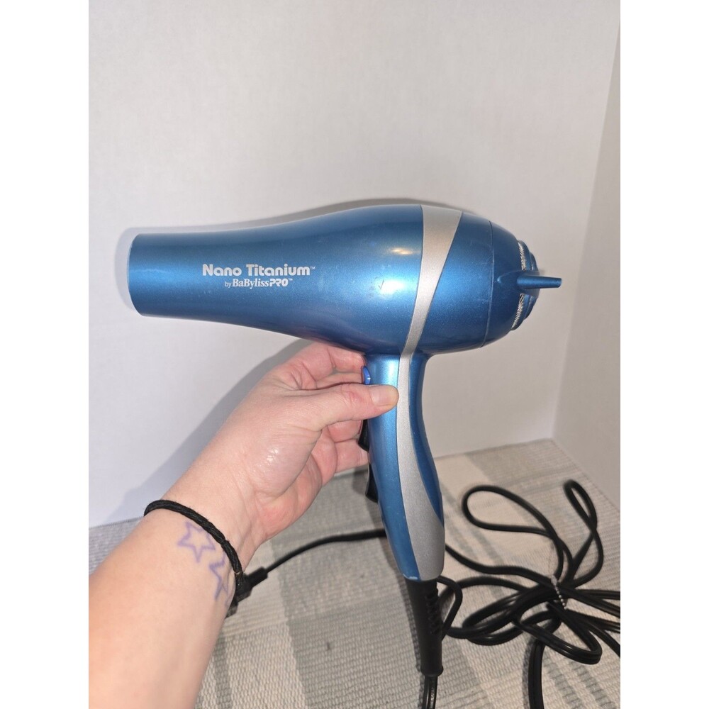 BaBylissPRO Nano Titanium Hair Dryer in Blue